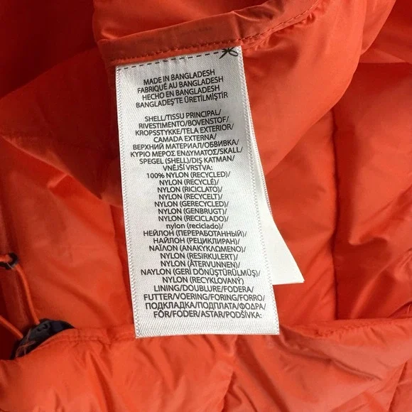 NEW Polo Ralph Lauren Mens XL Performance Full Zip Orange Puffer Vest With Tags - Picture 6 of 6